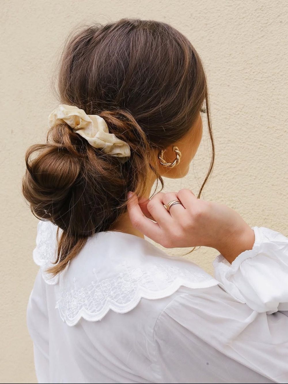 Kristin Made Floral Scrunchie Trio Multi Patterns Cottage Boho Chic Romantic - Picture 2 of 3